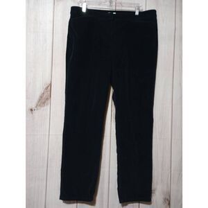 J Jill‎ Pants Ladies 14 Navy Corduroy Straight Leg Classic
